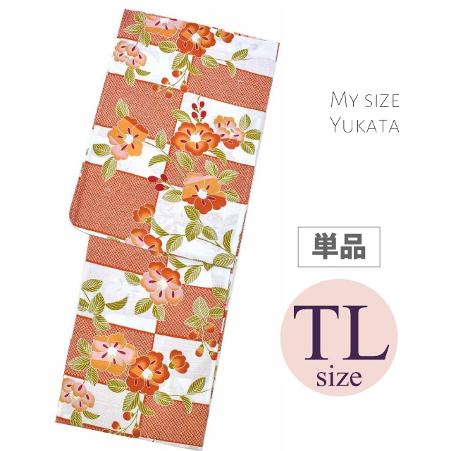 20％OFF】 浴衣 単品 レディース 綿 平織 女性 TL トールサイズ