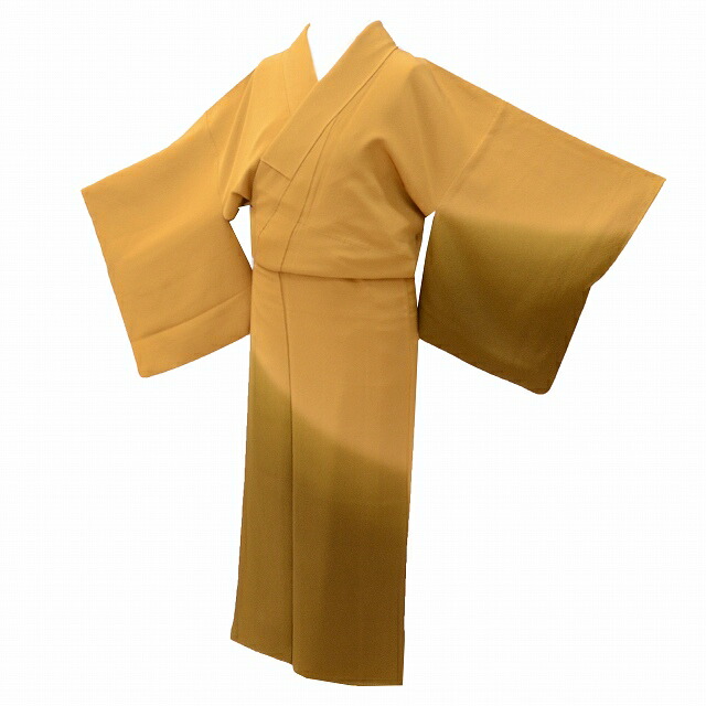付下げ訪問着 正絹 リサイクル着物 仕立て上がり 袷 入学式 卒業式 結婚式 裄63cm 身丈155.8cm S ちょっとふくよかL 茶色系 ぼかし文様 特品 ss0336b 着物 通販