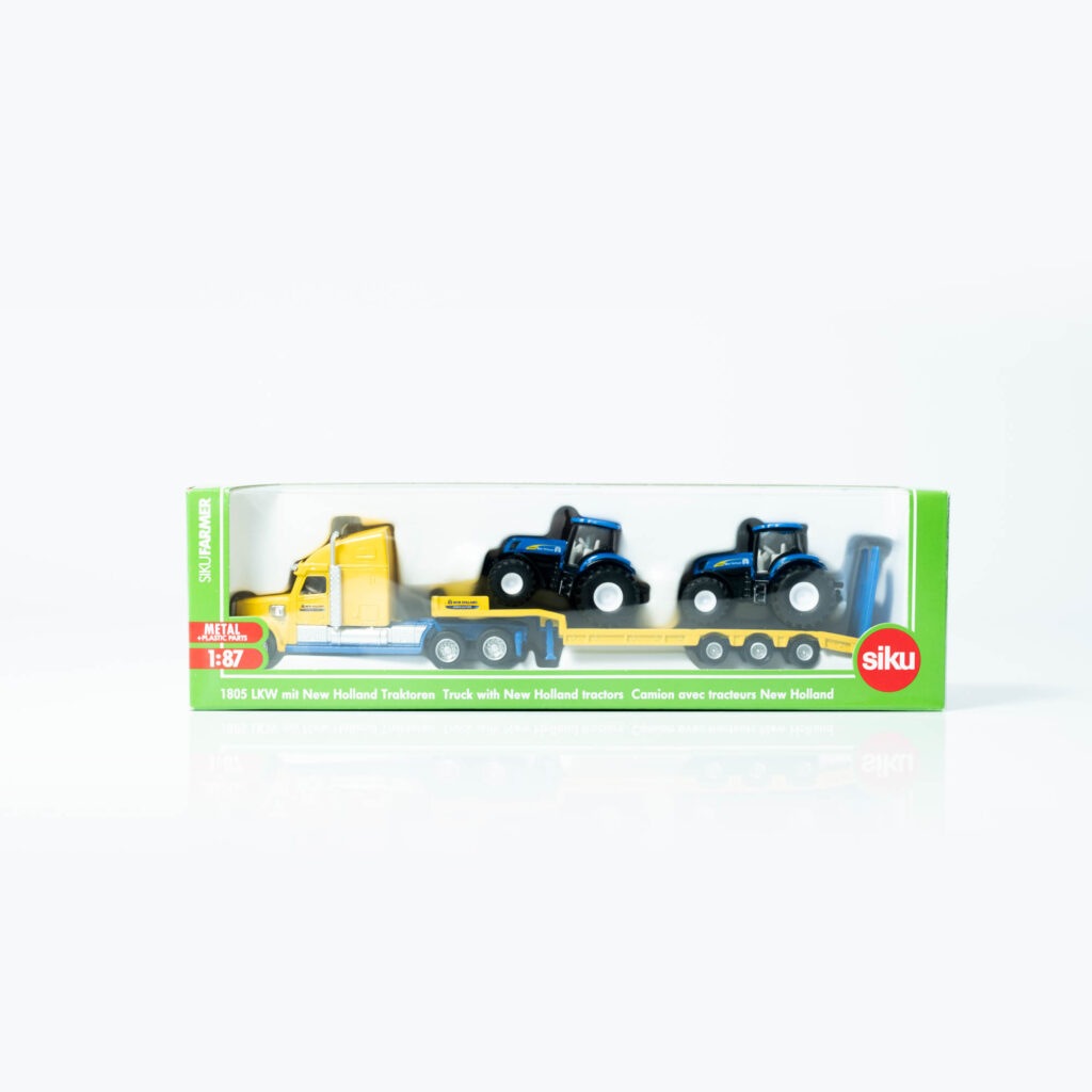 SK1805 New holland トレーラー トラクター2台積載 1/87ｽｹｰﾙ | 小物