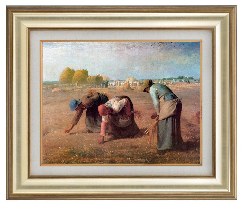 複製名画 ミレー「落穂拾い」（4号）【ポイント5％還元中】 : アート