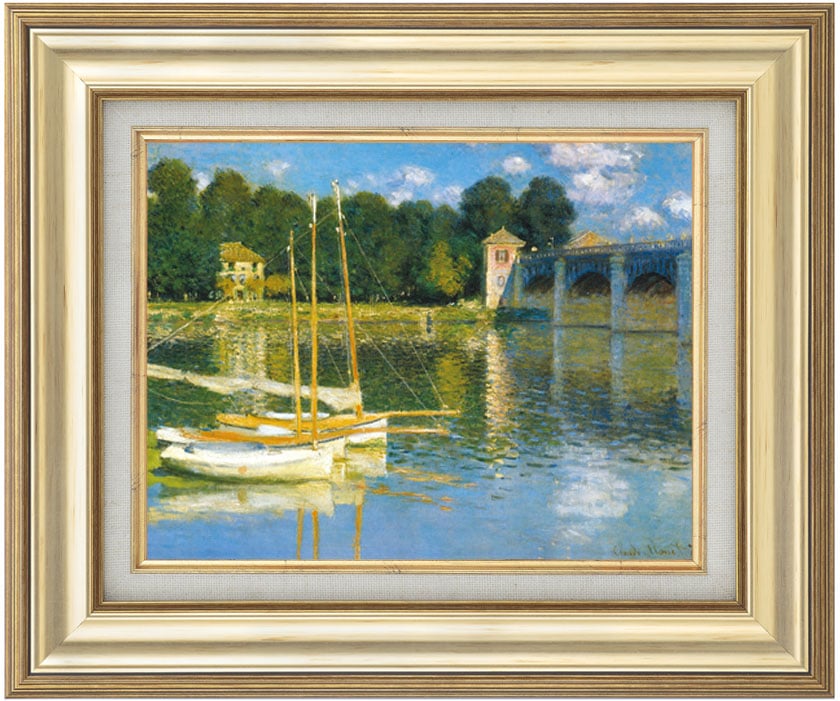 複製名画　モネ「アルジャントゥイユの橋」（SMサイズ）【ポイント５％還元中】|複製名画　ゴッホ、モネなど海外画家をご紹介|アートの友社