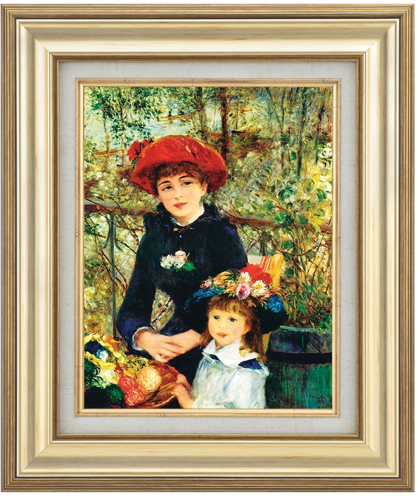複製名画　ルノワール「テラスにて」（SMサイズ）【ポイント５％還元中】|複製名画　ゴッホ、モネなど海外画家をご紹介|アートの友社