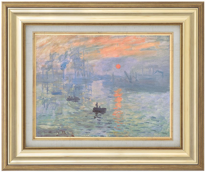 複製名画　モネ「印象‐日の出」（SMサイズ）【ポイント５％還元中】|複製名画　ゴッホ、モネなど海外画家をご紹介|アートの友社