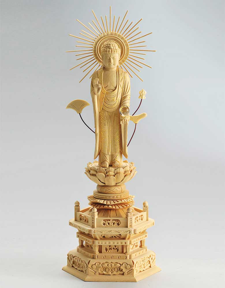 宗派別開運御仏像 開運 阿弥陀如来像＜東型＞ : アートの友社 宗派別