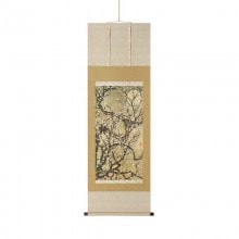 梅花皓月図　（伊藤若冲『動植綵絵』複製掛軸コレクション）【ポイント５％還元中】|複製 掛軸 横山大観・伊藤若冲など日本画をご紹介|アートの友社