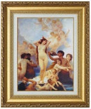 ブグロー 『ヴィーナスの誕生』 4号 額装 立体複製名画 西洋絵画