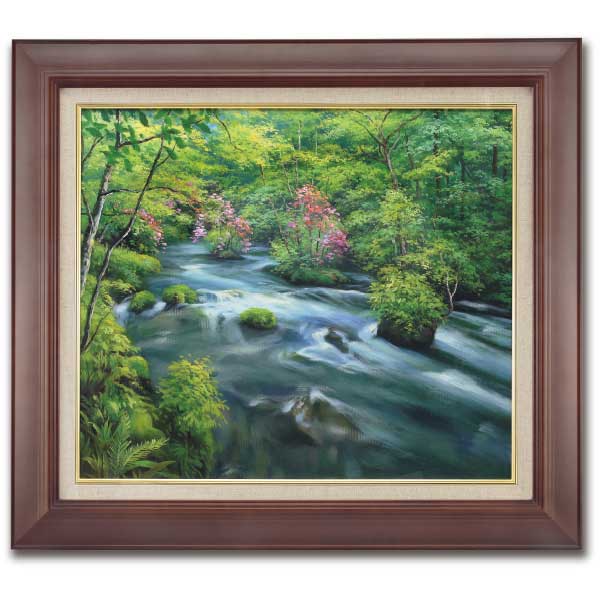 F10号油彩画微風