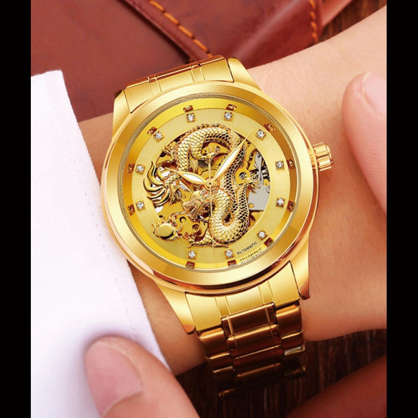 3D昇龍オートマチック スケルトンウォッチ : ホーリ通信 (熟年