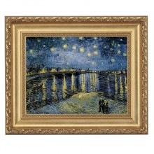 ゴッホ 「ローヌ川の星月夜」 4号 立体複製名画 美術品 レプリカ 【ポイント５％還元中】|複製名画　ゴッホ、モネなど海外画家をご紹介|アートの友社