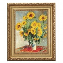 モネ 「ひまわり」 4号 立体複製名画 美術品 レプリカ 【ポイント５％還元中】|複製名画　ゴッホ、モネなど海外画家をご紹介|アートの友社