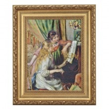 ルノワール「ピアノに寄る少女たち」 4号サイズ 立体複製名画 美術品 レプリカ|複製名画　ゴッホ、モネなど海外画家をご紹介|アートの友社