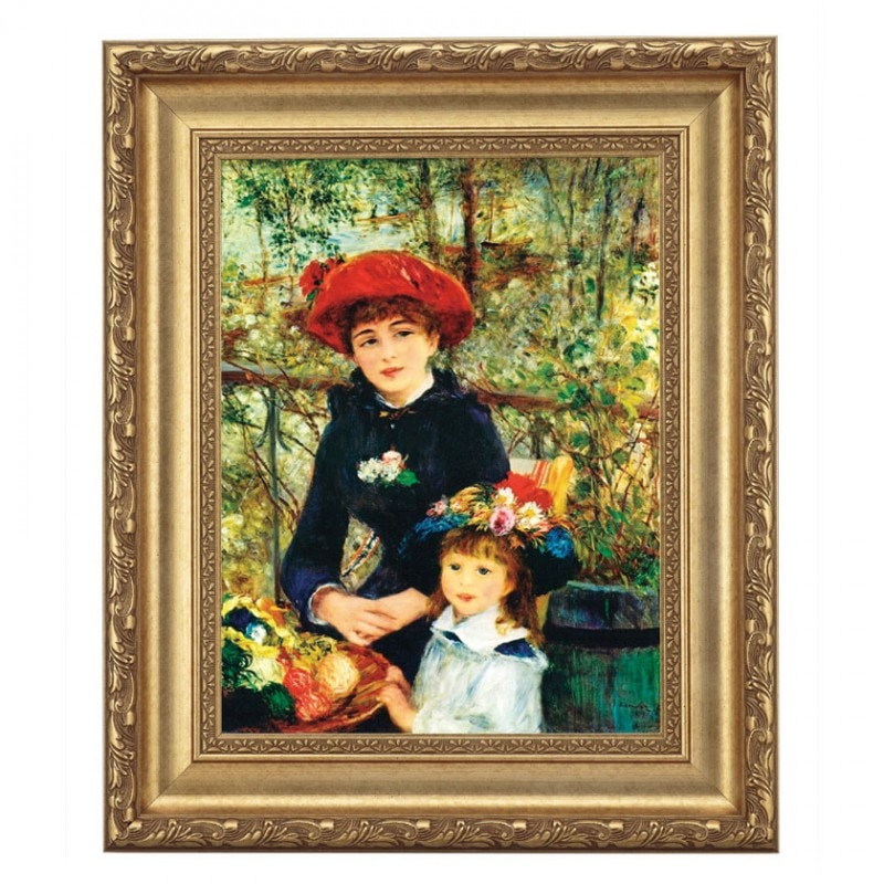 ルノワール 「テラスにて」 4号 立体複製名画 【5％ポイント還元中