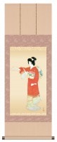 上村松園 作品 「序の舞」 掛軸 インテリア【ポイント５％還元中】|複製 掛軸 横山大観・伊藤若冲など日本画をご紹介|アートの友社
