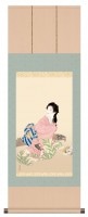 上村松園 作品 「娘深雪」 掛軸 インテリア【ポイント５％還元中】|複製 掛軸 横山大観・伊藤若冲など日本画をご紹介|アートの友社