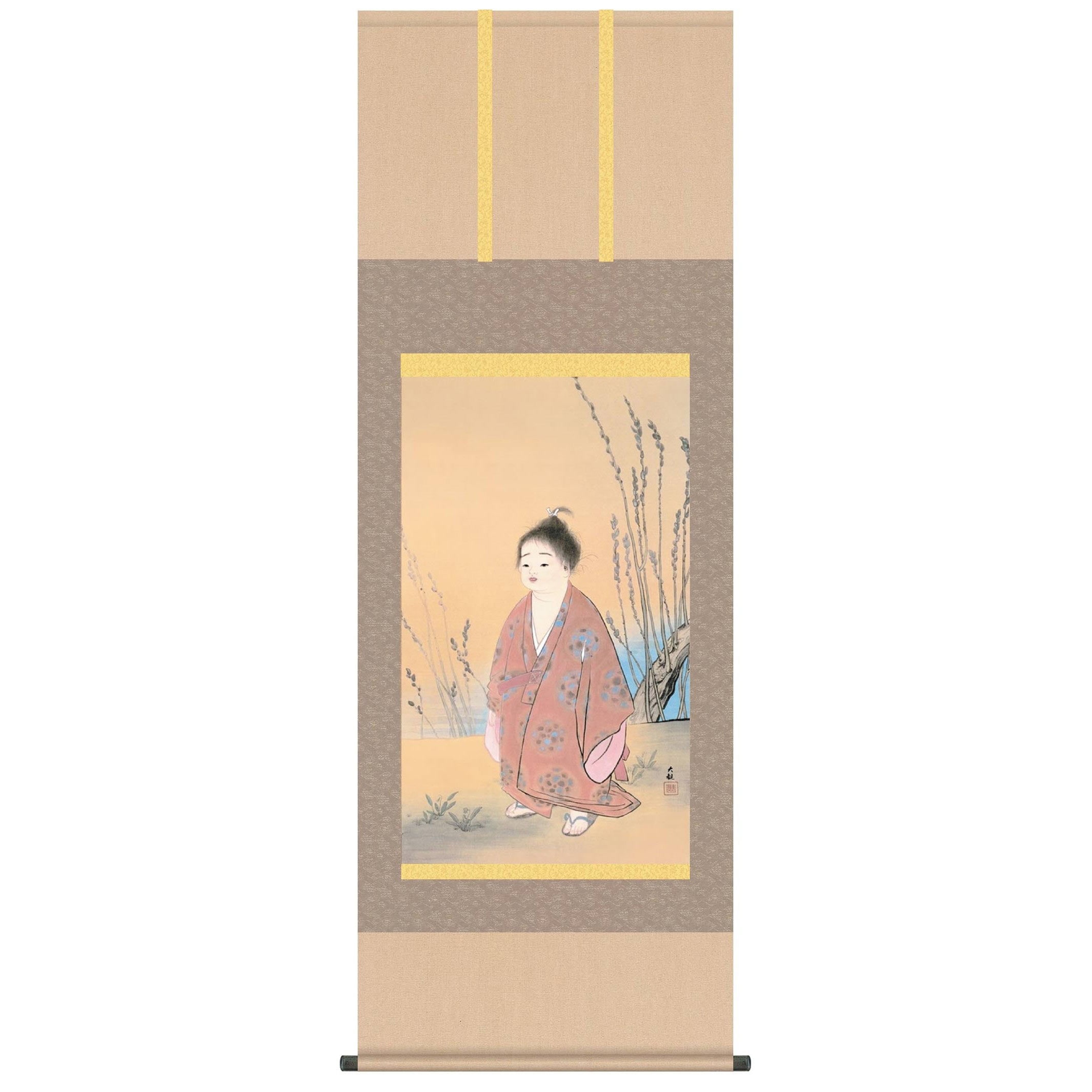 横山大観 作品 「無我」 高級掛軸 インテリア : アートの友社