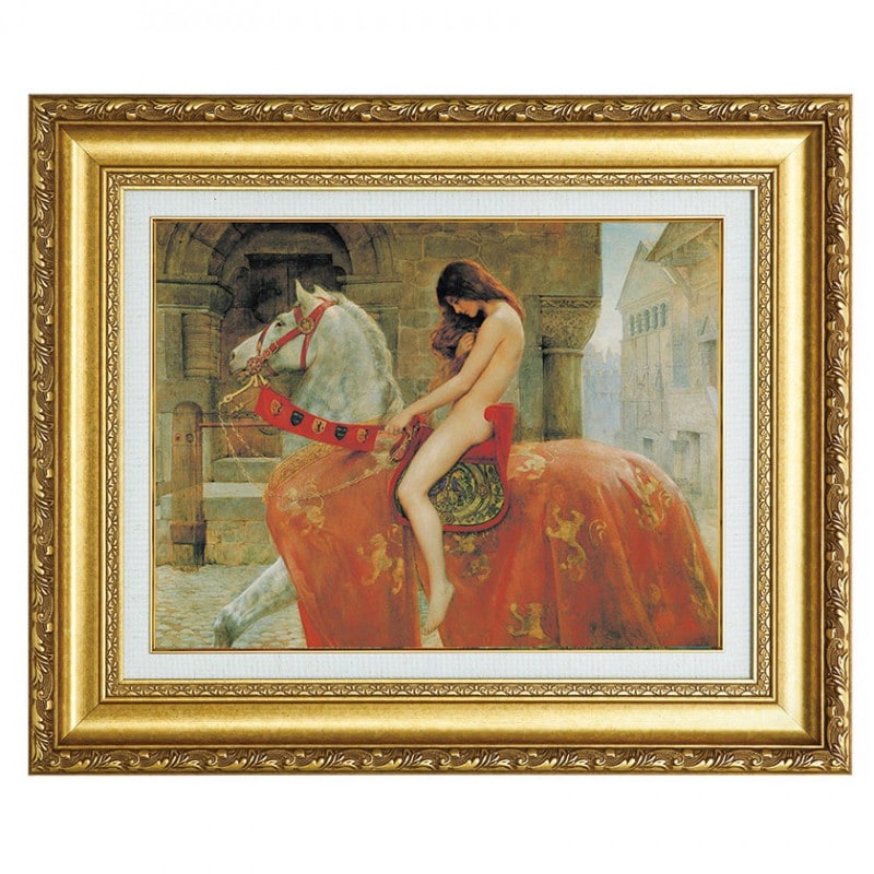 ジョン・コリア 『ゴダイヴァ夫人』 額装 立体複製名画 西洋絵画