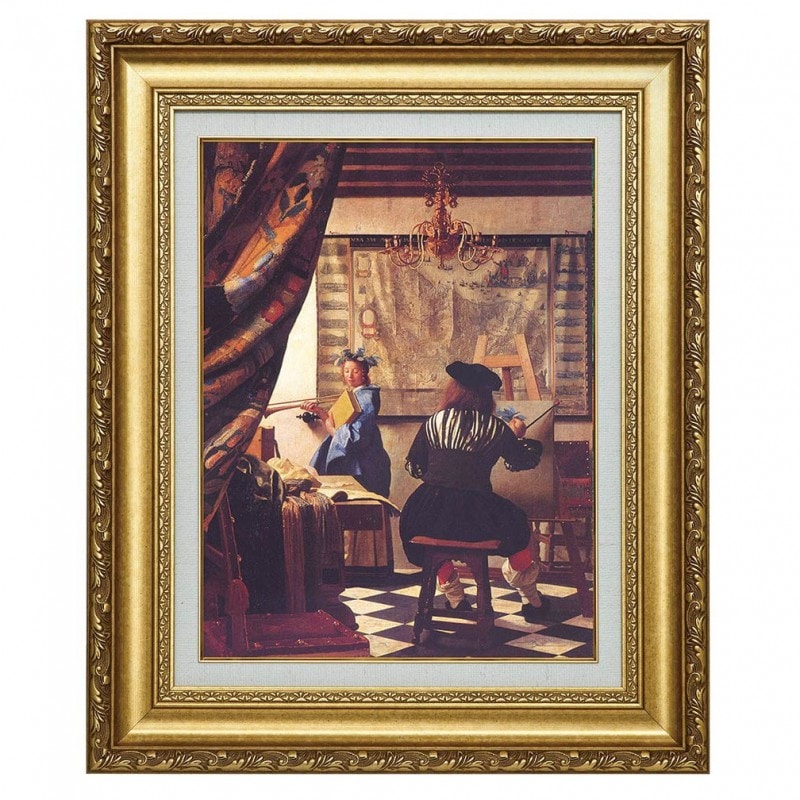 イタリア 絵画レプリカ アンティーク額絵 壁掛け 絵画 風景 金縁 複製 イタリア 絵画レプリカ アンティーク額絵 壁掛け 絵画 風景 金縁