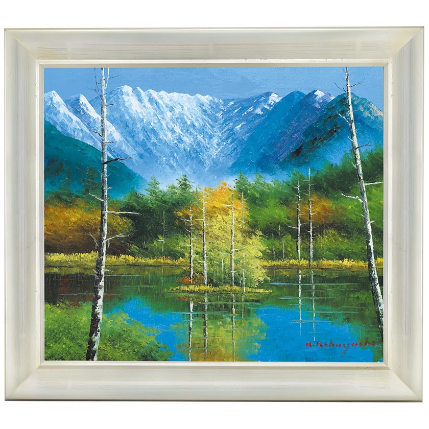 小林幸三　油彩画　大沼湖 超爆安 小林幸三 油彩画 大沼湖 絵画 絵画 - 絵画