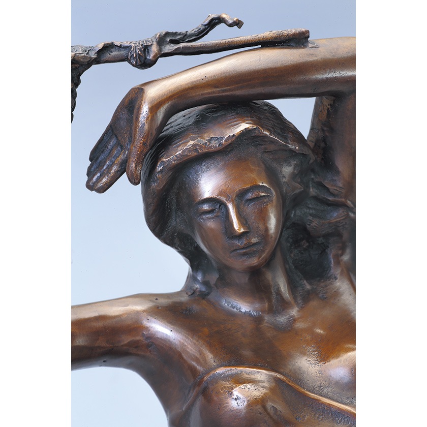 葡萄をかざした少女 美術品 ブロンズ像【ポイント5％還元中