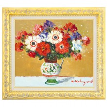 肉筆油彩画 アネモネ 小林 幸三 F6号 美術品 絵画|絵画　有名肉筆油彩画　代表画|アートの友社