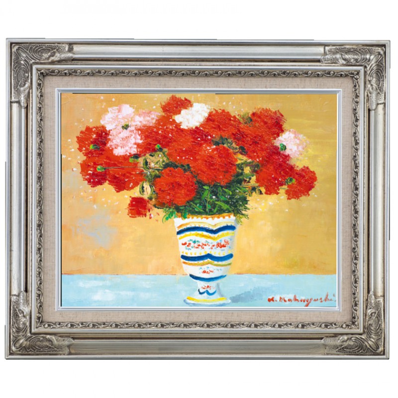 油絵 絵画 【赤いカーネーション】 【公式通販】