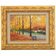 肉筆油彩画 神宮外苑 小林 幸三 F6号 美術品 絵画 : アートの友社 肉筆