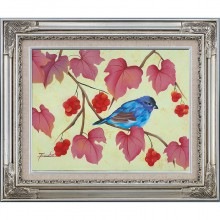 肉筆油彩画 実のり 平井 風花 F4号 美術品 絵画【ポイント５％還元中】|絵画　有名肉筆油彩画　代表画|アートの友社