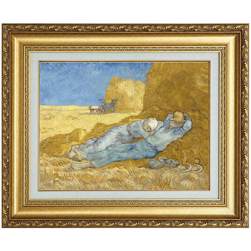 フィンセント・ファン・ゴッホ 複製名画 「仕事の間の休息」 6号