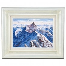 肉筆油彩画 「槍ヶ岳（朝焼け）」 西村 拡人 F4号 美術品 油絵 インテリア 額縁付き【ポイント５％還元中】|絵画　有名肉筆油彩画　代表画|アートの友社