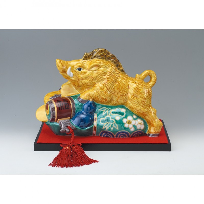 九谷焼干支 「宝袋亥」 九谷友山【ポイント5％還元中】 : アートの友