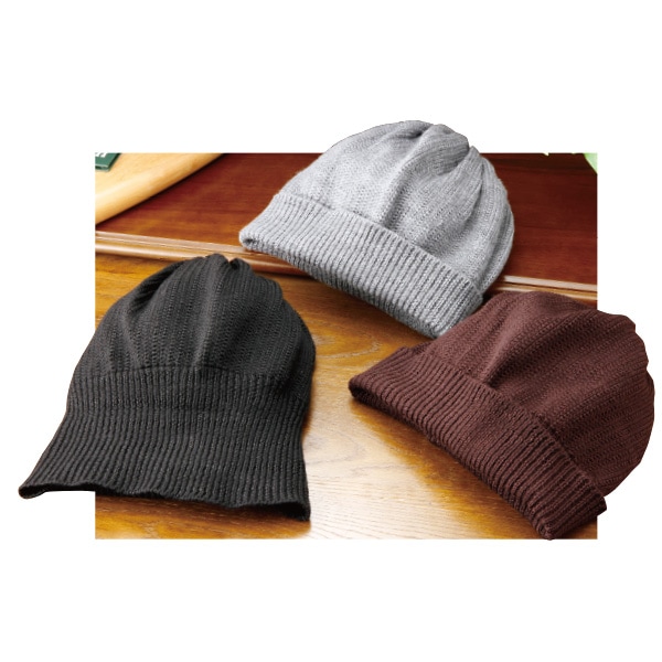 国産ウール100％ニット帽 3色組 : ダンディクラブ 紳士靴 メンズ