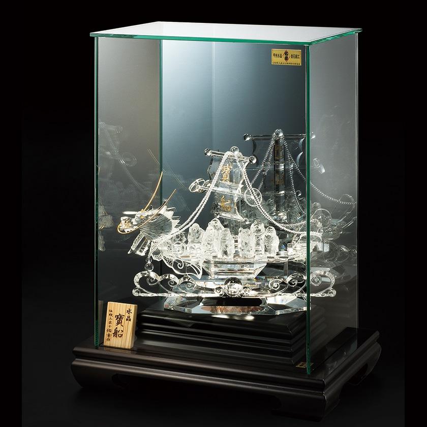 宝船  アンティーク   置物   水晶 岡山のパワーストーン、風水・開運グッズのお店 龍祥本舗