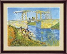 高精細複製名画 ゴッホ「アルルの跳ね橋」（4号）【ポイント５％還元中】|複製名画　ゴッホ、モネなど海外画家をご紹介|アートの友社