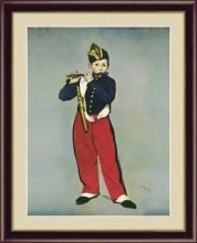 マネ 『黒い帽子のベルト・モリゾ』 6号 額装 立体複製名画 西洋絵画