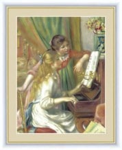 高精細複製名画 ルノワール「ピアノに寄る少女たち」（4号）【ポイント５％還元中】|複製名画　ゴッホ、モネなど海外画家をご紹介|アートの友社