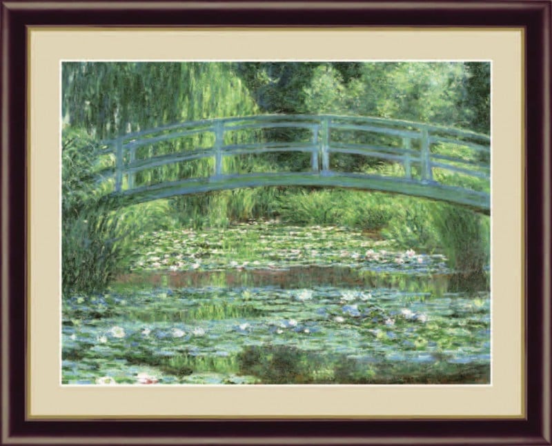 モネの睡蓮の池と日本の橋【作品マニュアル】】 | Painty（ペインティ