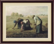 高精細複製名画 ミレー「落穂拾い」（4号）【ポイント５％還元中】|複製名画　ゴッホ、モネなど海外画家をご紹介|アートの友社