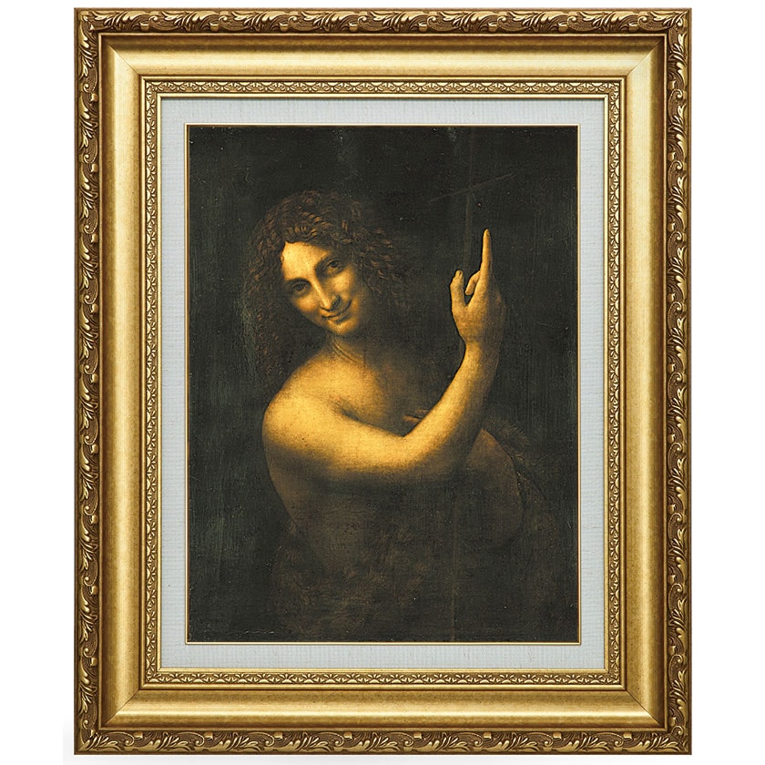 ダ・ヴィンチ 洗礼者ヨハネ 6号 立体複製名画 : アートの友社