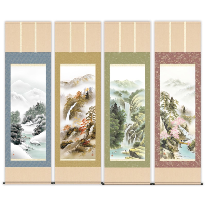 伊藤渓山 四季山水 4点セット【ポイント5％還元中】 : アートの友社