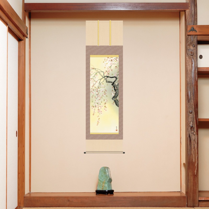 森山観月 四季花鳥 掛軸4点セット【ポイント5％還元中