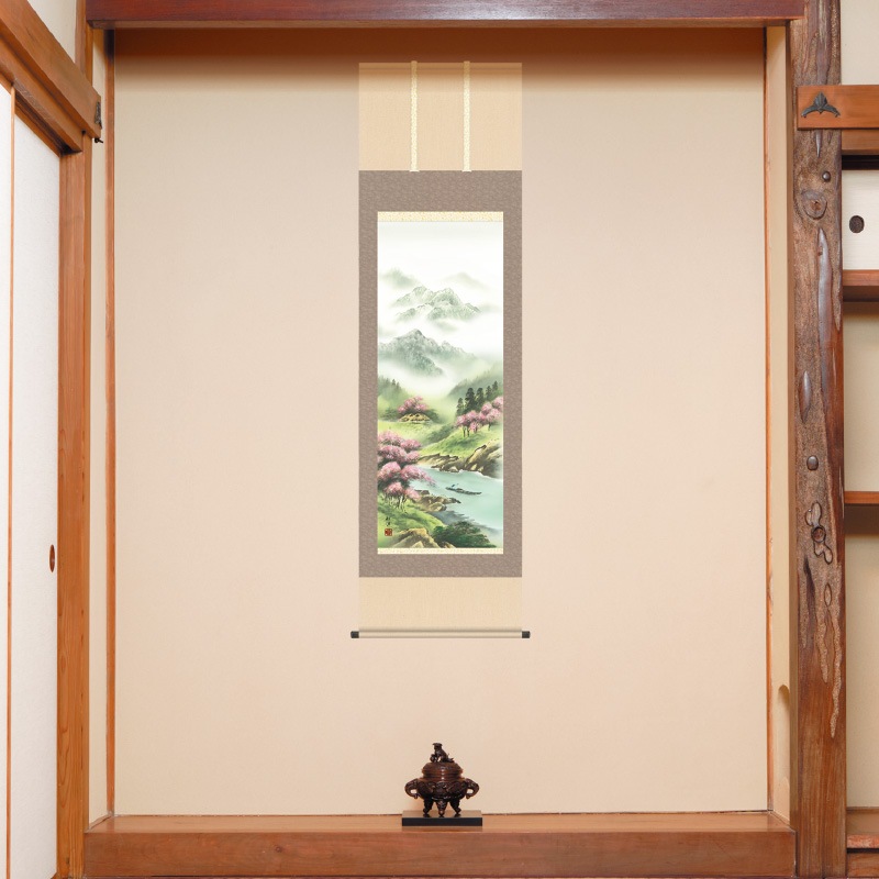 掛け軸 田口紅洋 紅葉霞渓 絹本 希少 軸装 茶道具 掛軸 美品 です。 Amazon.co.jp: 掛け軸 田口紅洋 紅葉霞渓 絹本 軸装 茶道具 掛軸