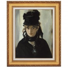 マネ 「黒い帽子のベルト・モリゾ」 4号 立体複製名画 【5％ポイント