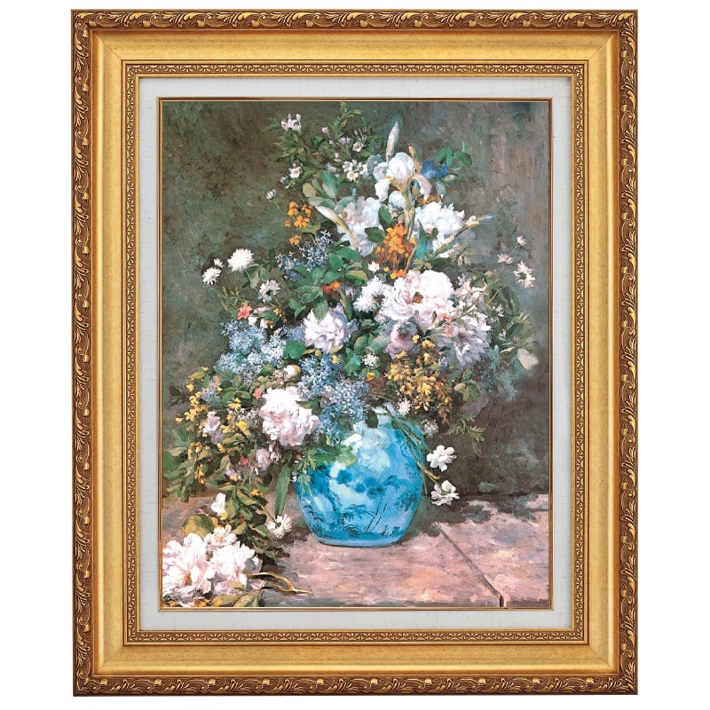 ルノワール 春の花 10号 立体複製名画 美術品 レプリカ : アートの友社