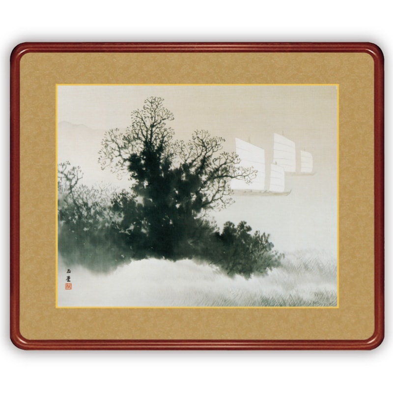 川合玉堂 作品 四季の情景 秋 斜陽 高級額装 : アートの友社 川合玉堂