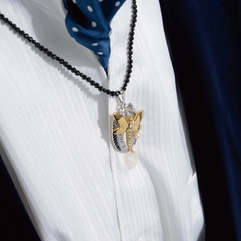 不転退勝ち虫トンボ ネックレス : 不転退勝ち虫トンボ ネックレス