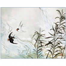 川合玉堂『薫風』額【ポイント５％還元中】|複製 掛軸 横山大観・伊藤若冲など日本画をご紹介|アートの友社