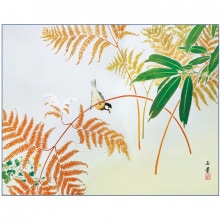川合玉堂　晩年号　偶庵　短冊　額入　短歌　和歌 川合玉堂『花筏』春 額【ポイント5％還元中】 : アートの友社