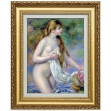 ルノワール 「長い髪の浴女」 6号 立体複製名画 【5％ポイント還元中】|複製名画　ゴッホ、モネなど海外画家をご紹介|アートの友社