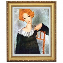 立体複製名画 アメデオ・モディリアーニ「赤毛の女」10号