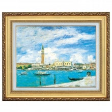 ウジェーヌ・ブーダン 『ヴェニス』 6号 額装 立体複製名画 西洋絵画